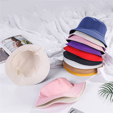 Double-sided Wearing Cap Solid Color Bucket Hat Men Women Sun Hat Reversible Fisherman Hat Summer Panama Cap Sun Fishing Hat 2024 - buy cheap