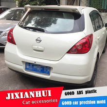 Для Versa спойлер 2006-2010 Nissan Tiida спойлер WXK ABS пластик Материал заднее крыло автомобиля Цвет задний спойлер 2024 - купить недорого