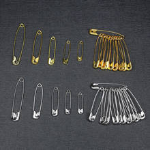 Pinos de segurança 50 tamanhos, agulhas pequenas de metal douradas, broche de vários tamanhos para costura artesanal faça você mesmo, acessórios de ferramentas de vestuário 2024 - compre barato