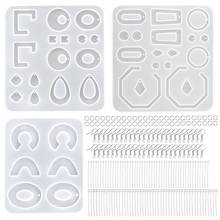 A SET Epoxy Earring Mold Kits Silicone Epoxy Mold Set Resin Casting Mold for DIY epoxy Jewelry Making Supplies Earring findings 2024 - buy cheap