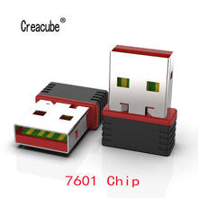 Creacube-tarjeta de red inalámbrica para ordenador, adaptador LAN de 150M, 802,11 b/g/n, Chip MT 7601 para portátil, PC, Mini Wi-fi, Dongle para PC 2024 - compra barato