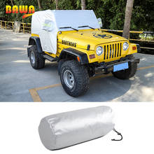 BAWA Car Cover Body Sun Rain Dustproof Waterproof Cover Sun UV Protection Shield Accessories For Jeep Wrangler TJ 1997-2006 2024 - buy cheap
