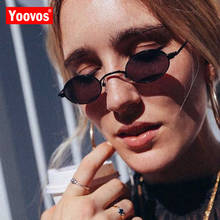 Yoovos, маленькие солнцезащитные очки в оправе для женщин/мужчин, 2019, роскошные брендовые дизайнерские солнцезащитные очки для женщин, Ретро стиль, уличные очки для вождения 2024 - купить недорого
