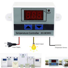 10A 12V 24V 220VAC Digital LED Temperature Controller XH-W3001 For Incubator  Cooling Heating Switch Thermostat NTC Sensor 2024 - buy cheap