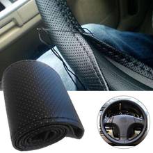 Car shape hand-stitched DIY steering wheel cover for Opel Astra VAUXHALL MOKKA Zafira Insignia Vectra Antara 2024 - buy cheap