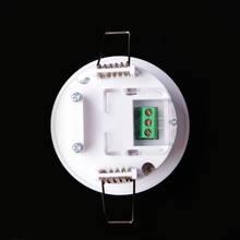 Interruptor de luz ajustável da lâmpada do detector do sensor de movimento do corpo de pir do teto 110-240 v ac 360 ° 2024 - compre barato