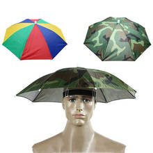 Fishing Cap Sport Umbrella Hat Hiking Beach Camping Headwear Cap Head Hats Camouflage Foldable Sunscreen Shade Umbrella 2024 - buy cheap