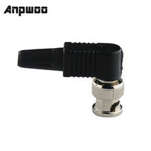 ANPWOO 10x Solderless BNC Male Plug pin RG59 Right Angle Connector for CCTV Camera 2024 - buy cheap