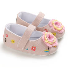 Country style Flower Baby Girls Prewalkers Shoes Soft Sole Infant Girls Crib Shoes Cute Princess Shoes 2024 - buy cheap