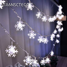 Led Fairy Lights Garland Curtain Christmas String Lights Snowflake Tree Outdoor Decoration Battery Powered for Room Street Decor 2024 - buy cheap