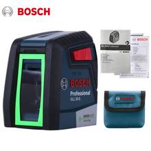 Bocsh-laser para azulejos gtl 3 professional, ferramenta de alinhamento com laser de alta precisão de luz verde de duas linhas, horizontal e vertical 2024 - compre barato