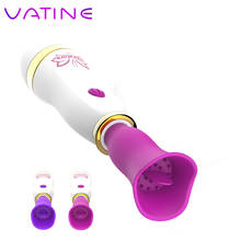 VATINE 12 Speed Tongue Licking Vibrator Sex Toy for Woman  Masturbator USB Recharged Nipple Clitoris Licking Stimulator Vibrator 2024 - buy cheap