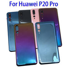 Cubierta trasera de cristal para Huawei P20 Pro, carcasa de batería, cubierta trasera de batería con cristal de cámara 2024 - compra barato