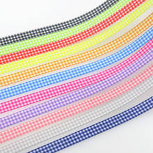 DHK 3/8'' 5yards Plaid Grid printed grosgrain ribbon Accessory hairbow headwear DIY decoration 9mm E1903 2024 - buy cheap