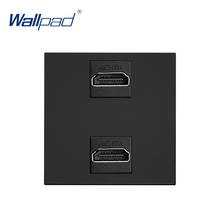 Wallpad 2 HDMI разъем функциональная клавиша для настенных розеток белый и черный пластиковый модуль только 2024 - купить недорого
