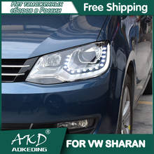 For VW Sharan Headlights 2012-2021 DRL Day Running Light LED Bi Xenon Bulb Fog Lights Car Accessory MPV Sharan Head Lamp 2024 - buy cheap