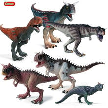 Oenux Original Jurassic Carnivorous Carnotaurus Action Figures Savage Dinosaur Animals Model Pvc High Quality Collection Kid Toy 2024 - buy cheap