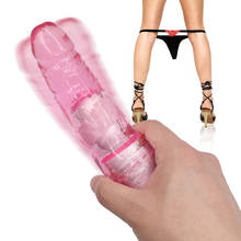 Realistic Crystal Dildo Multi Speed Big Penis Erotic Vibrators For Adult Intimate Woman Masturbator Realistic Dildo Sex Toys 2024 - buy cheap