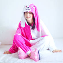 Flannel warm kigurumi for adults long sleeve hooded onsie Whole one piece animal pajamas kegurumi sleepwear onesie 2024 - buy cheap