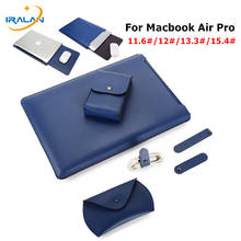 Capa macia para macbook, capa para mouse pad de couro pu de 13.3 polegadas para macbook air pro retina 11 12 13 15 2024 - compre barato