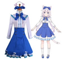 Baunilha nekopara cosplay traje de empregada doméstica de chocolate uniforme nekopara cosplay gato neko menina traje feminino 2024 - compre barato