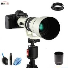 Телефото зеркальный объектив JINTU 500 мм/1000 мм f8.0 для цифровых зеркальных камер Canon NIKON PENTAX SONY с бесплатной сумкой 2024 - купить недорого