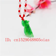 Natural Green A Emerald Jade butterfly Pendant Beads Necklace Charm Jadeite Jewellery Fashion Carved Amulet Gifts for Women Men 2024 - buy cheap