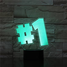 3d novo estilo #1 desgin lâmpada 7 cores led noite lâmpadas led usb mesa lampar lampe quarto decoração do escritório luz-0659