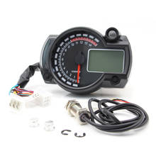 Velocímetro tacômetro universal para motocicleta, velocímetro e tacômetro digital lcd em 7 cores 2024 - compre barato