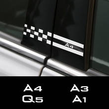 2 шт., автомобильные наклейки для Audi A4 B5 B6 B7 B8 A3 8P 8V 8L A5 A6 C6 C5 C7 A1 A7 A8 Q2 Q3 Q5 Q7 TT RS5 2024 - купить недорого