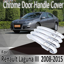for Renault Laguna III X91 2008~2015 Styling Stickers Decoration ABS Chrome Door Handle Cover paint Refit Car Accessories 2024 - buy cheap