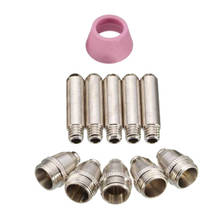 11PCS Plasma Cutter Cutting Torch Tip Nozzles Consumables Kit Work with SG-55 AG-60 WSD-60 2024 - buy cheap