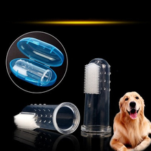 Cepillo de dedo supersuave para mascotas, herramienta de limpieza para perros y gatos, suministros de limpieza para el mal aliento 2024 - compra barato