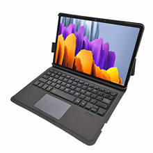 Capa de fivela magnética, capa para samsung galaxy tab s7 11 polegadas com touchpad indivisível, teclado bluetooth 2024 - compre barato