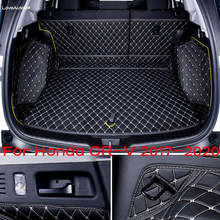 Car Leather Trunk Mat Boot Liner Tray Rear Trunk Cargo Mat Protective Pad For Honda CRV CR-V 2017 2018 2019 2020 2024 - buy cheap