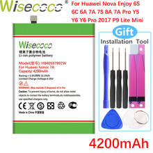 Аккумулятор WISECOCO 4200 мАч HB405979ECW для Huawei Honor 7A 7S 6A Nova CAZ-AL10 TL00 CAN L01 CAN-L02 L12 Enjoy 6S Honor 6C Y5 2024 - купить недорого