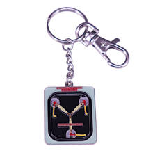 BTTF Flux Capacitor Back Future Time Travel key rings Doc Brown Marty Geek Keychain 2024 - buy cheap