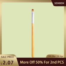 SEMBEM Профессиональная мягкая кисточка для теней для век, кисти для макияжа глаз, синтетические волосы, деревянная ручка 2024 - купить недорого