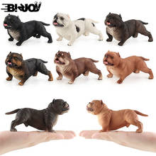 Simulation Bully Bulldog Dogs Series Animal Action Figures PVC Toys Education Children Home Decoration Model Christmas Gifts 2024 - buy cheap