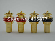 4pieces  Gold Plated RCA socket FEMALE CONNECTOR 2024 - buy cheap