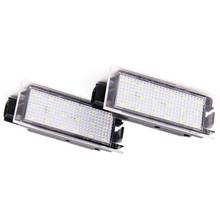 2Pcs Car LED Number License Plate Light For Renault Megane 2 Clio Laguna 2 Megane 3 Twingo Master Vel Satis 2024 - buy cheap