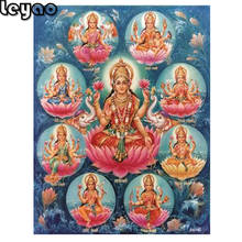 Haunted Ashta Lakshmi Hindu Goddess diy full square round drill diamond painting Religion icon 5d diamond mazayka embroidery 2024 - buy cheap