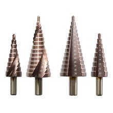 M35/6542 Drill Bit 4-12/20/32mm HSS Straight Groove Step / Pagoda Shape Step Drill Bit Hex Triangle Shank Hole Drill Core Drill 2024 - buy cheap