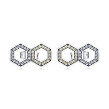 CKK-aretes de tachuela de amor para Mujer, de Plata de Ley 925, joyas geométricas, joyería fina, regalo 2024 - compra barato