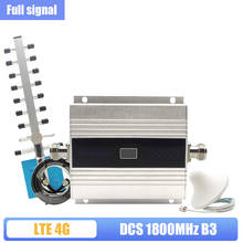 gsm repeater 1800 mobile signal amplifier gsm lte dcs 4g repeater cellular signal booster amplifier Yagi + ceiling antenna kit 2024 - buy cheap