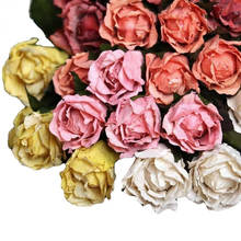 Rosas secas artesanais de flores casamento, buquê com flores reais, decoração para festa, dia dos namorados, 1 peça 2024 - compre barato