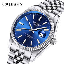 CADISEN-Reloj de pulsera de acero inoxidable para hombre, accesorio masculino resistente al agua con mecanismo automático, complemento mecánico de marca de lujo, 2020 2024 - compra barato