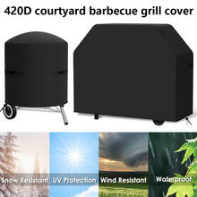 Waterproof BBQ Cover Barbecue Grill Cover with PVC Coating Outdoor Oxford Fabric Windproof UV Resistant Barbeque Accessories 2024 - buy cheap
