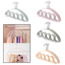 41x22.6cm 5Hole Ring Rope Slots Holder Hook Scarves Organizer Scarf Wraps Shawl Storage Hanger Ring Ties Hanger Belt Rack 2024 - buy cheap