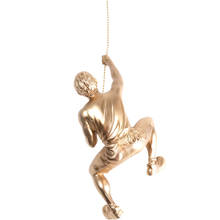 Креативная Золотая скалолазанная Мужская скульптура, Статуэтка из смолы, настенное украшение, Мужская Экипировка из Арана, домашний декор «сделай сам», подвесная декоративная модель 2024 - купить недорого